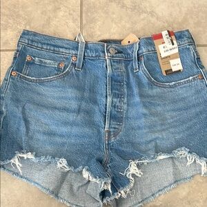 Levi's Light Blue Denim Shorts